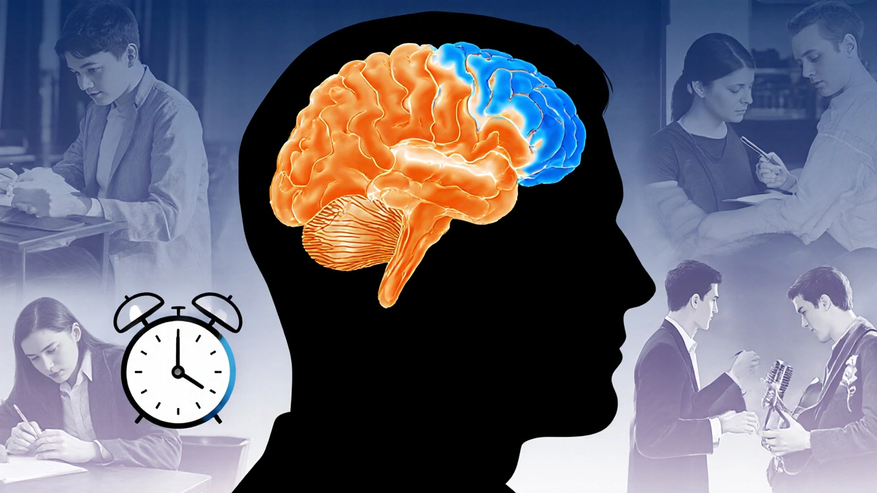 fMRI brain scan showing increased prefrontal cortex activity during focused neurofeedback sessions.